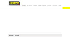 Desktop Screenshot of heebag.ch