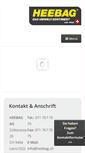 Mobile Screenshot of heebag.ch