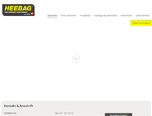 Tablet Screenshot of heebag.ch